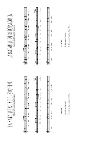 La bataille de Reichshoffen Partition gratuite